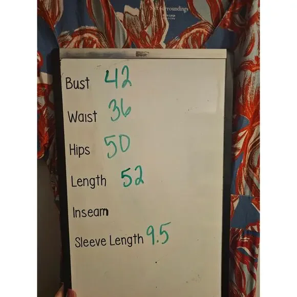 Soft Surroundings floral Spritzer Maxi Dress sz large petite blue orange - Picture 7 of 7